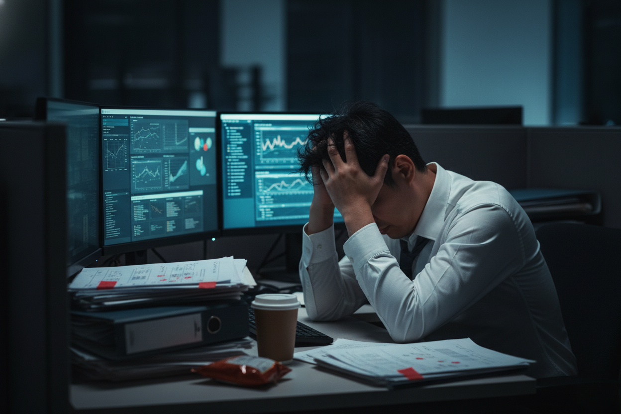 Personne burnout épuisement professionnel dopamine fatigue