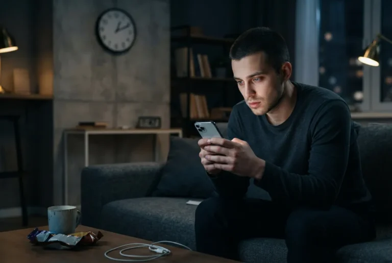 Addiction TikTok et scroll compulsif sur smartphone